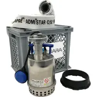 Ebara hoogwater-set, type Best 1 MA-FS, 230 V, vlakzuig pomp , 15 m slang, incl. storz koppelingen