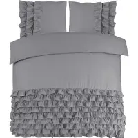 Dreamhouse Dekbedovertrek Cyprus Grey Percal-200 x 200 / 220 cm | 2-Persoons