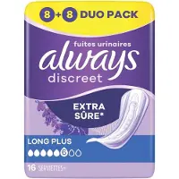 Always Discreet Incontinentieverbanden voor Urineverlies - Maat Long Plus - 96 stuks - Voordeelverpakking