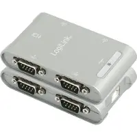 2Direct USB 2.0 naar 4 x Seriële poort adapter (verpakt per stuk in een vouwdoos)