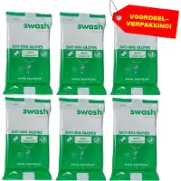 Swash Washandjes - Parfumvrij - 6x 5-pack voordeelverpakking