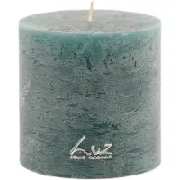LUZ Rasteli Your Senses Stomp Kaars Groen-Atlantic Deep D 9 cm H 9 cm