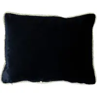 Mars & More half kussen fluweel goud zwart 35x45cm