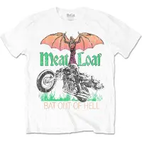 Ginza.se Meat Loaf - Bat Out Of Hell Heren T-shirt - XL - Wit