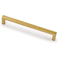 Hardbrass Meubelgreep Basic hoh 256mm - messing getrommeld