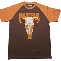 Ginza.se Pantera - Skull Raglan T-shirt - XL - Bruin/Oranje