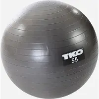TKO Fitness Ball 55cm, Gray, Chart & Pump | Europe