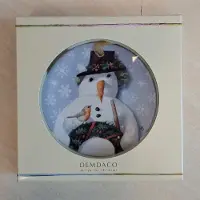 Marjolein bastin Natures Journey - - Snowman Mini Plate Ornament
