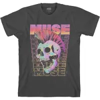 Ginza.se Muse - Mowhawk Skull Heren T-shirt - M - Zwart