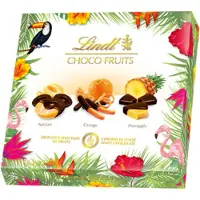Lindt CHOCO FRUITS abrikoos, sinaasappel & ananas 180g