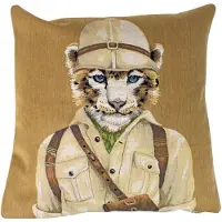Mars & More gobelin kussen safari panter 45x45cm*