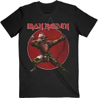 Black Pink T-Shirt Iron Maiden Eddie Archer Red Circle Noir