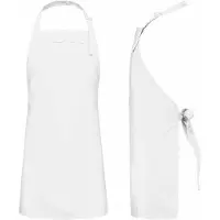 Benza Schort Kinderschort - Wit - 50 x 60 cm - 4 tot 9 jaar
