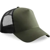 Out of the blue Kinderpet in mesh, verstelbaar aan de achterkant. B640B - Olive Green / Black - One size