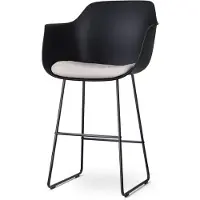 Nolon Nino-liz barkruk met beige zitkussen onderstel 75 cm