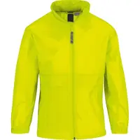 B&C Regenkleding voor jongens/meisjes geel - Sirocco windjas/regenjas