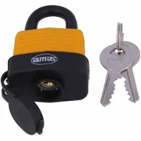 AMIG Hangslot met 2 sleutels - D50 mm - voor outdoor gebruik - weersbestendig - gelamineerd - Hangsloten