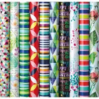 Benza Assortiment luxe cadeaupapier inpakpapier - 200 x 70 cm - 5 stuks