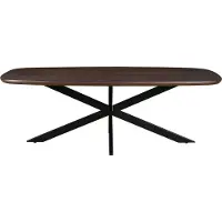 LivingFurn Eettafel Jesper Deens Ovaal Bruin 230cm Mangohout