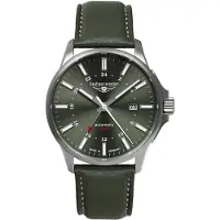 Bauhaus Horloge, Zegarek Bauhaus Aviation 2868-4, automatisch, Groen, (Analoog horloge)