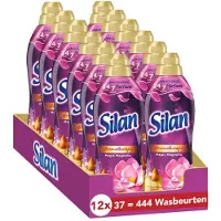 Silan Magic Magnolia Wasverzachter - Voordeelverpakking - 12 x 37 Wasbeurten - Totaal 444 Wasbeurten