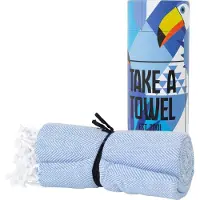Take A Towel Hamamdoek - Take A Towel - saunadoek - 100x180cm - 100% katoen - pestemal - Lichtblauw