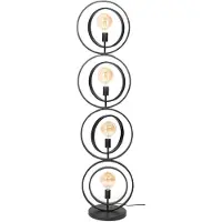 Fraaai Erika vloerlamp 4L XL - zwart