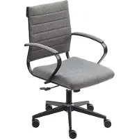 Sedero Bureaustoel Cádiz Antraciet - Stof - Black Steel Edition - Bureaustoel voor Volwassenen