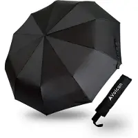 VOLCAN Stormparaplu Opvouwbaar - Grote Paraplu - Paraplu's - 105 cm - Windproof - Stormparaplu's - Zwart