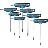 Gedore DT 2143 KTX-007 Binnen-Torx Haakse schroevendraaierset T 10, T 15, T 20, T 25, T 27, T 30, T 40 7-delig