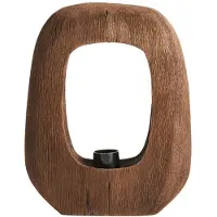 Light & Living Donker Houten Tafellamp Kelafo 24 X 30cm