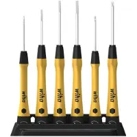 Wiha Set precisieschroevendraaiers | 6 delig | sleuf/PH | ESD | 1 stuk - 43707 43707