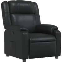 vidaXL Fauteuil verstelbaar kunstleer zwart