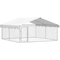 vidaXL Hondenkennel met dak 300x300x150 cm