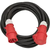 Brennenstuhl 1167320100 CEE Verlengsnoer IP44 - 10m - 5-polig - H07RN-F 5G6,0 - Zwart