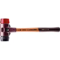 HALDER Kunststofhamer | lengte 300 mm kop d. 30 mm | middelhard/hard hout | rubber zwart/plastic rood | 1 stuk - 3026.030 - 3026.030