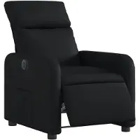 vidaXL Fauteuil elektrisch verstelbaar kunstleer zwart