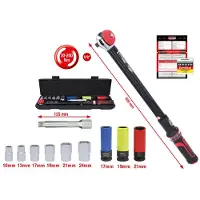 Ks Tools ERGOTORQUE precision ERGOTORQUEprecision Momentsleutelset Met ratel 1/2 (12,5 mm) 20 - 200 Nm