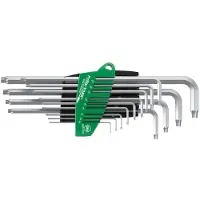 Wiha Stiftsleutelset | in ProStar houder | TORX | 14-delig | titaanzilver - 39104