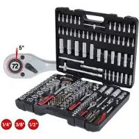 Ks Tools 917.0779 917.0779 Dopsleutelset Metrisch 1/2 (12.5 mm), 1/4 (6.3 mm), 3/8 (10 mm) 179-delig