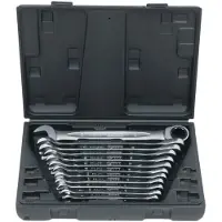 Ks Tools 503.4265 Ring-steeksleutelset 12-delig Sleutelbreedte (metrisch) 19 mm