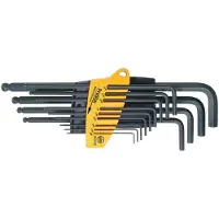 Wiha Inbus Haakse schroevendraaierset 0.05 inch, 1/16 inch, 5/64 inch, 3/32 inch, 7/64 inch, 1/8 inch, 9/64 inch, 5/32 inch, 3/16 inch, 7/32 inch, 1/4 inch,