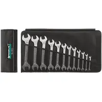 Stahlwille Set dubbele steeksleutels | 12-delig SW6-32 mm | chroom-legering-staal verchroomd | 1 stuk - 96400306 96400306