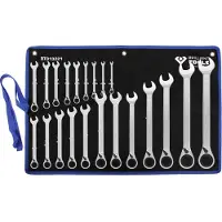 BRILLIANT TOOLS BT013221 BT013221 Ringsleutel met ratelset Sleutelbreedte (metrisch) 8 - 53 mm