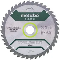 Metabo 628065000 Cirkelzaagblad 216 mm 1 stuk(s)