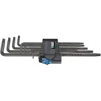 Wera 967/9 TX XL HF 1 Binnen-Torx Haakse schroevendraaierset T 8, T 9, T 10, T 15, T 20, T 25, T 27, T 30, T 40 9-delig