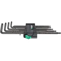 Wera 967/9 TX XL 1 Binnen-Torx Haakse schroevendraaierset T 8, T 9, T 10, T 15, T 20, T 25, T 27, T 30, T 40 9-delig