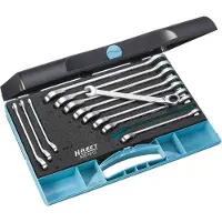 Hazet 606N/12 Steek-ringratelsleutelset 12-delig Sleutelbreedte (metrisch) 8 - 19 mm
