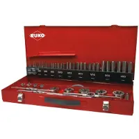 RUKO 245040 Machinetapboorset 54-delig Metrisch M3, M4, M5, M6, M8, M10, M12 Rechtssnijdend HSS 1 set(s)