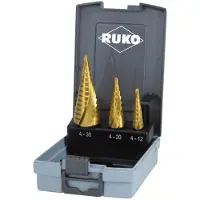RUKO 101026TRO HSS Getrapteboorset 3-delig 3 vlakken schacht 1 set(s)
